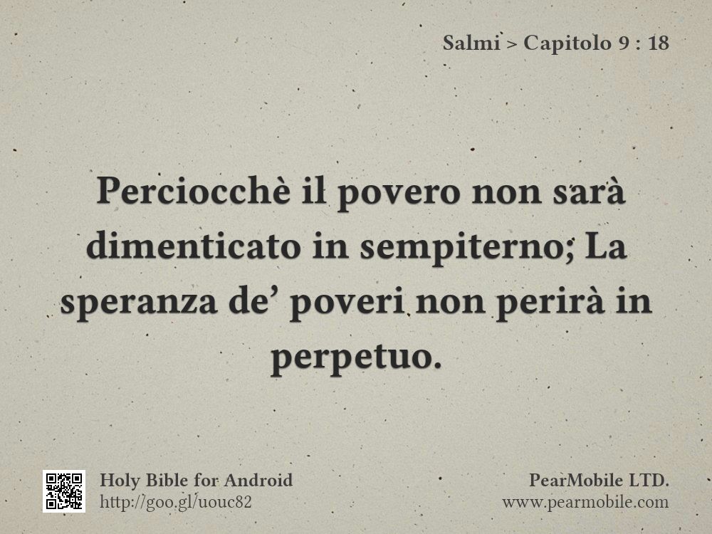 Salmi, Capitolo 9:18